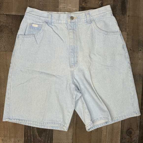 Vintage Lee High Waisted Jean Shorts size 16 - Picture 1 of 9